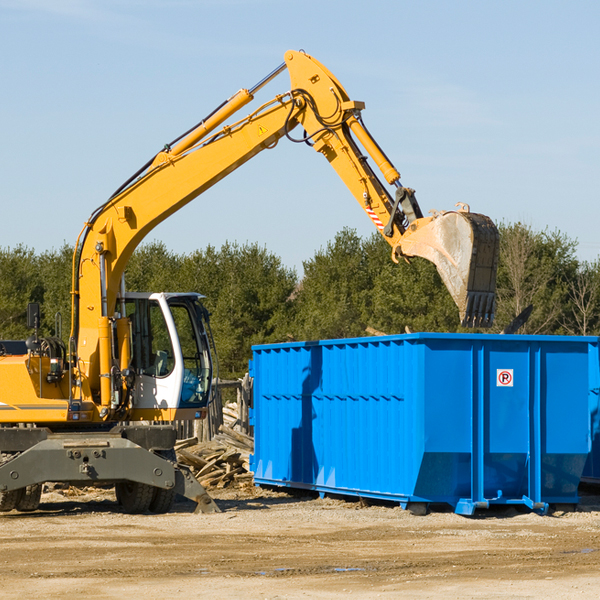 what size residential dumpster rentals are available in Nashwauk MN